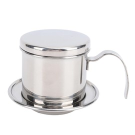 Vietnamese Coffee Maker Coffee Filter, Stainless Steel Vietnamese Coffee Drip Filter Maker, Vietnamese Coffee Phin Filter for Ground Coffee for Home Kitchen Office Outdoor