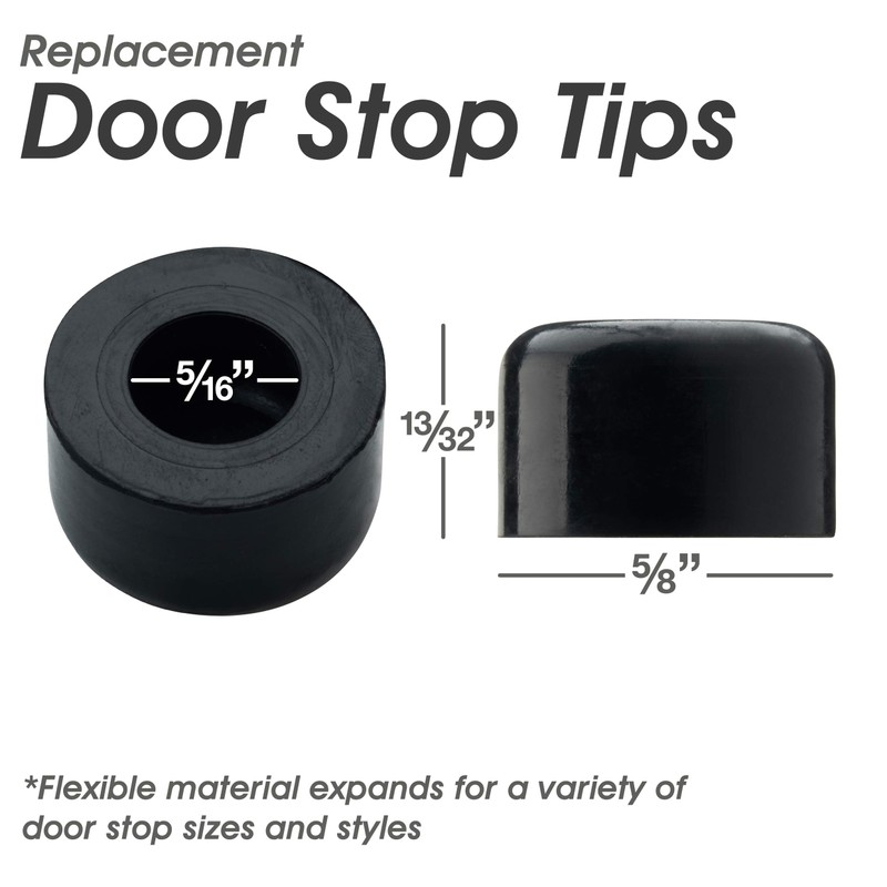 Premium Rubber Door Stop Stud Replacement Tips – Doorstopper Bumpers,