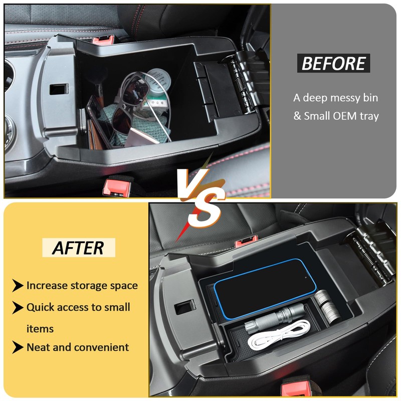 TOPINSTALL New Center Console Organizer Compatible with Ford Explorer 2012