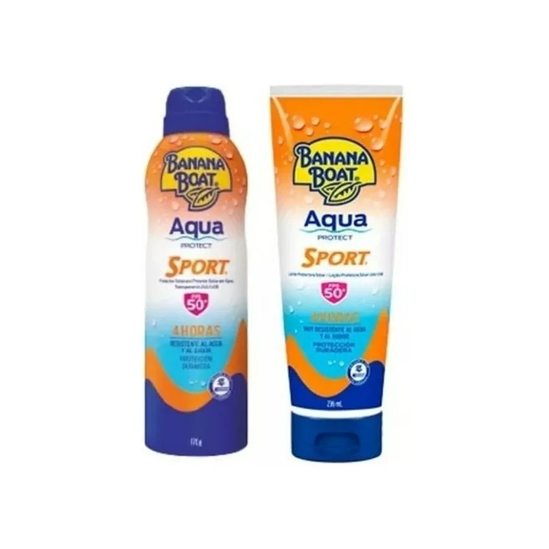 Kit 4 Protectores Bloqueador Solar 50 Fps Banana Boat