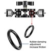 Double Ball Head Mount Adapter, 1/4in 360 ° Rotatable Magic