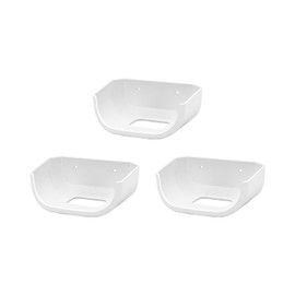 Holicfun Wall Mount for eero 7 - No Drill Adhesive & Screw Mounting Kit for eero 7 Mesh WiFi Router, Space-Saving ABS Plastic Bracket (3-Pack)