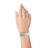 200 WristCo Metallic Silver Tyvek Wristbands for Events - Comfortable