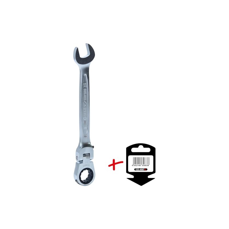 KS Tools Gelenk-GEARplus Schlüssel 11mm / 96,04Nm mit Verriegelung, verchromt,