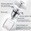 Bathroom Sink Plug with Hair Strainer, Universal Pop Up Drain