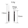 Set of 2 Telescopic Toothpick Holder Titanium Alloy Picnic Toothpick