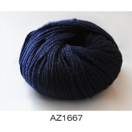 100% Luxurious Baby Alpaca Wool/Yarn from Peru, Dark Blue, AZ1667 DK 50g,