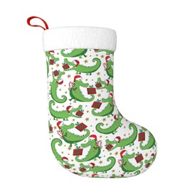 EHXEYC Dinosaur Christmas Stockings Ornaments Candy Bags for Family Holiday Party Christmas Tree Decorations