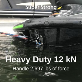 Gabbro Carabiner Clips Heavy Duty 12kN (2697 lbs), | 3.2 Inch, Aluminum, Wiregate Snap, Lightweight, 4 Pack | for Hammock, Hiking, Camping, Water Bottle, Dog Leash Harness, Keychains - Black Orange