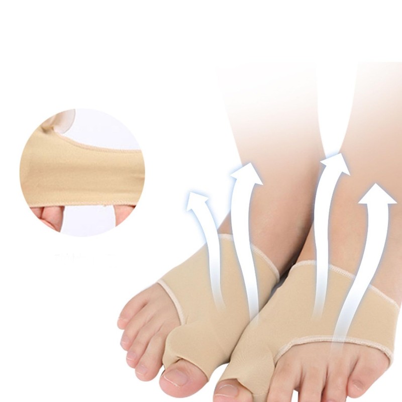 YIQFOCA足指サポーター フットサポーター 保護パッド 左右セット 靴が履ける 足指広げる薄型 フット装着簡単足指 広げる シリコンパッド内蔵男女兼用