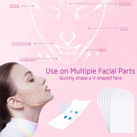 142 Pcs Face Lift Tape, Face Lift Tape Invisible, Face Lifting Tape With String, Facelift Tape for Face Invisible, Facelift and Necklift 2-In-1 Invisible Set for Makeup Anti Wrinkle Sagging Skin