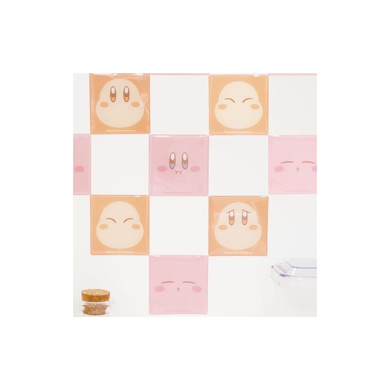 Tees Factory Kirby Star Decoration Tile Sticker Face H2.5 x