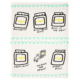 Blue Q Hot Buns Are Ready Dish Towel