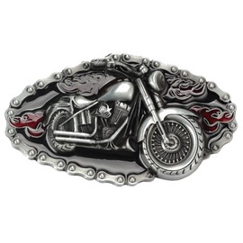 Motorcycle Belt Buckle Western Cowboy Cowgirl Motorcyclist (MOT-06)