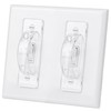 Bates- Light Switch Guard Cover, 12 Pack, Clear, Toggle Switch