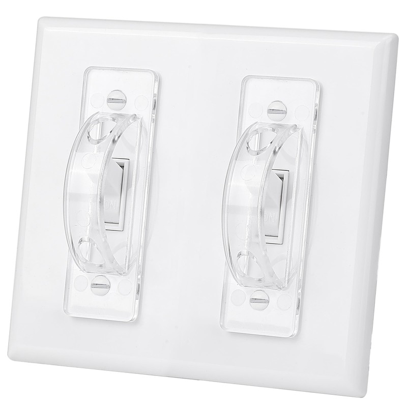 Bates- Light Switch Guard Cover, 12 Pack, Clear, Toggle Switch