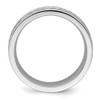 Diamond2Deal Cobalt Brushed and Polished Hammered Center 7mm Band Ring