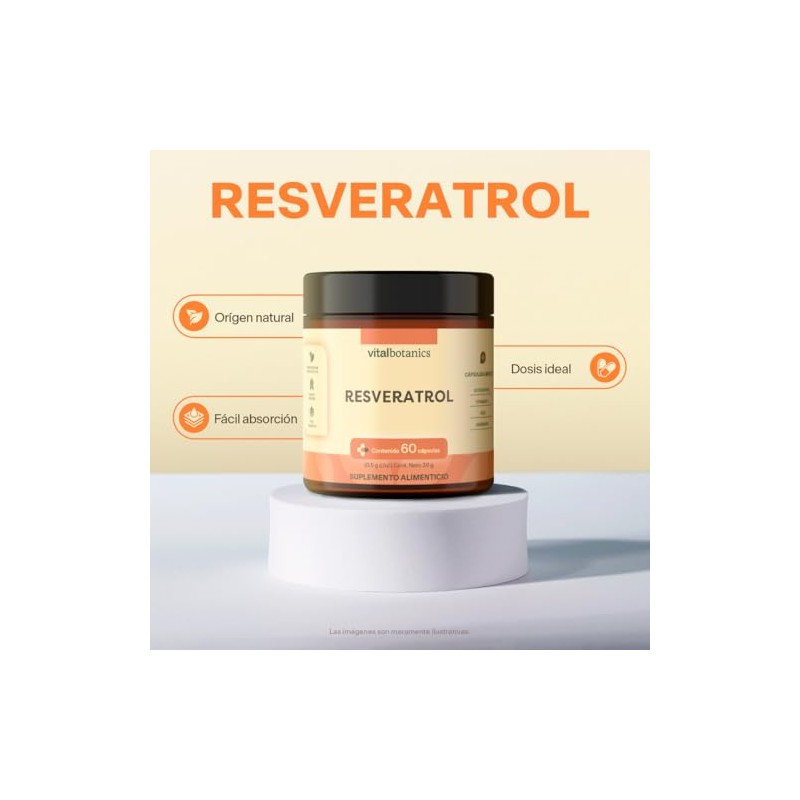 Resveratrol Acai Suplemento Multivitaminico Vitamina Arandano Acaí Capsulas Meses Vitalbotanics