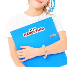 We are Revolting Musical Quote Sticker Decal Notebook Car Laptop 5.5"x1.5" (Color)