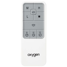 Oxygen Lighting Oxygen 3-8-1000-0 Transitional Fan Accessory from Oslo Remote Collection in White Finish, 4.32 inches