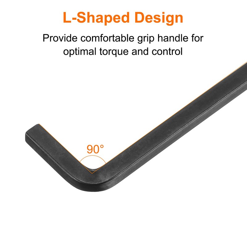 HARFINGTON L-Shaped Square Head Wrench 9.5mm Carbon Steel L-Key 4