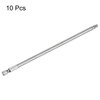 HARFINGTON 10pcs T30 Security Torx Bit 1/4" Hex Shank 6"