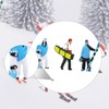 Dickly 3x 1/64 Ski Figure with Skis Miniature Skier Model