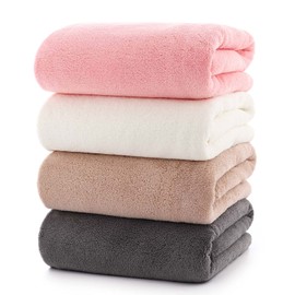 4-Pack Premium Soft Microfiber Hand Towel Set - Lint-Free & Fade-Resistant, Superior Absorbency Quick Dry 29" L x 13" W for Gym/Spa/Home, Lightweight Durable Skin-Friendly (multicolor)