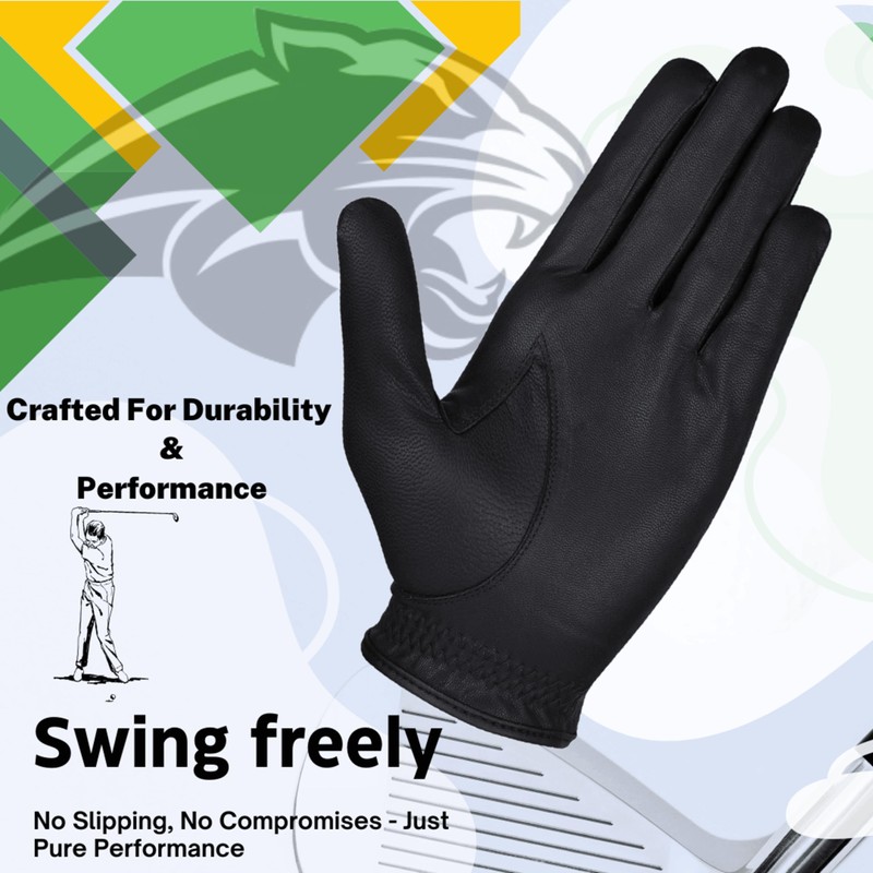 H-Cube All-Weather Microfiber Golf Gloves Men Right Handed Golfer Medium