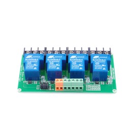 KNACRO 4-Channel DC 24V Relay Module High Low Level Triggering Optocoupler Isolation Load 30A DC 30V AC 250V for PLC Automation Control, Industrial System Control, Arduino