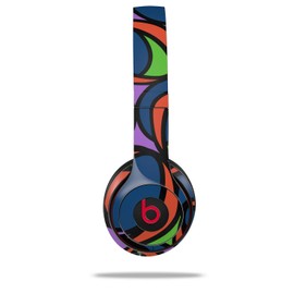 WraptorSkinz Skin Compatible with Beats Solo 4, Solo 3 and Solo 2 Wireless Headphones - Crazy Dots 02 - Decal Vinyl Wrap (Headphones NOT Included)