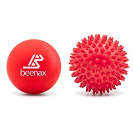Beenax Lacrosse & Spiky Massage Ball Set - Perfect for Trigger Point Therapy, Myofascial Release, Plantar Fasciitis, Deep Tissue and Muscle Relief - Designed to Relieve Stress and Relax Tight Muscle