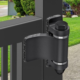 Lifeswel Heavy Duty Weld On Gate Hinges, Steel Hinges with Spacer Bearing & Oxide Coated, Removable Bolts for Metal Swing Doors, Driveways & Farm Gates