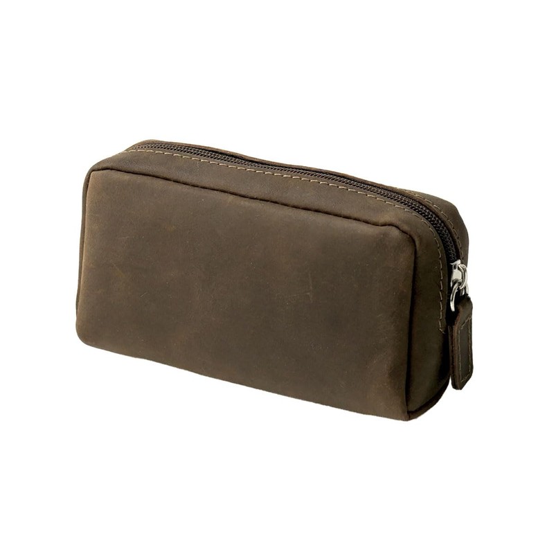 343 Key Pouch, Vintage Natural Dark Brown