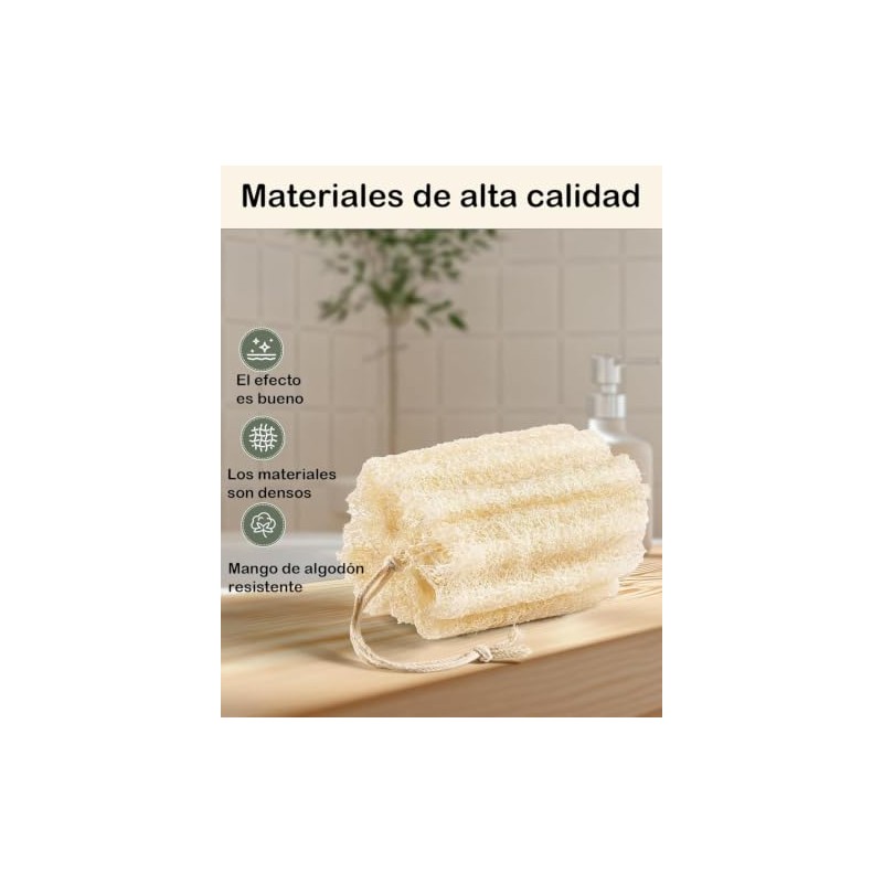 Zacate Para Cuerpo, Cepillo Para Cuerpo, 4 Piezas de Esponjas