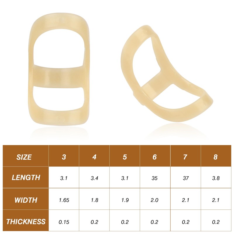 6 PCS Oval Finger Splints, Trigger Finger Splint Brace Finger