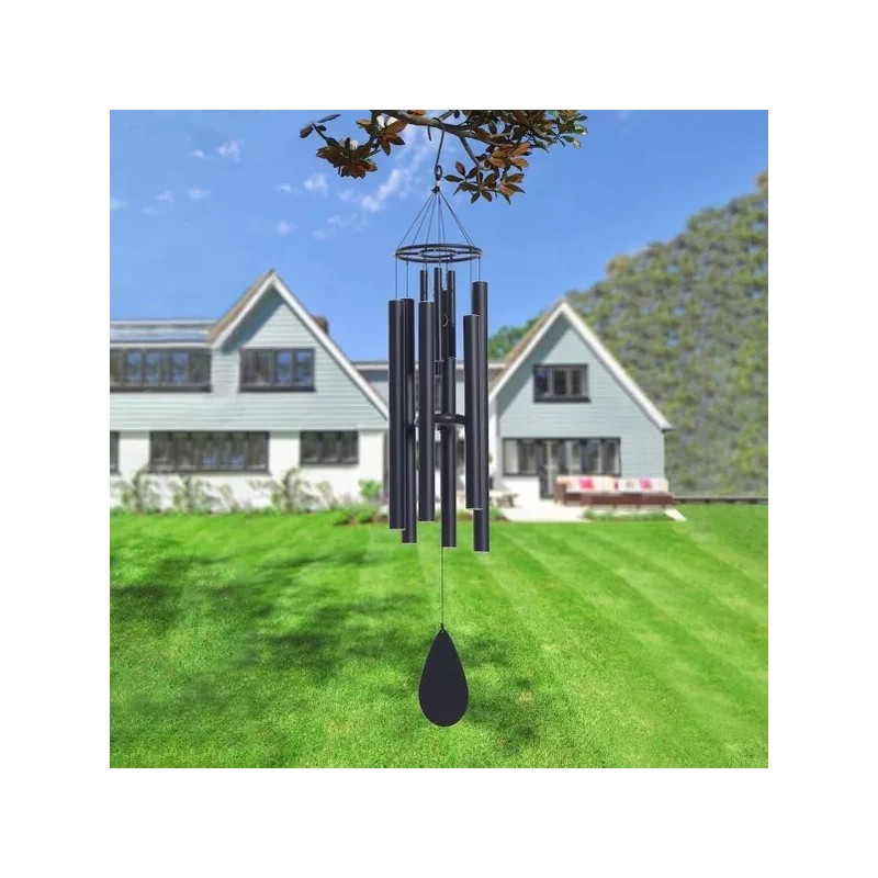 Stylecraft Double Wind Chime, 7 in. Diameter x 46 in.
