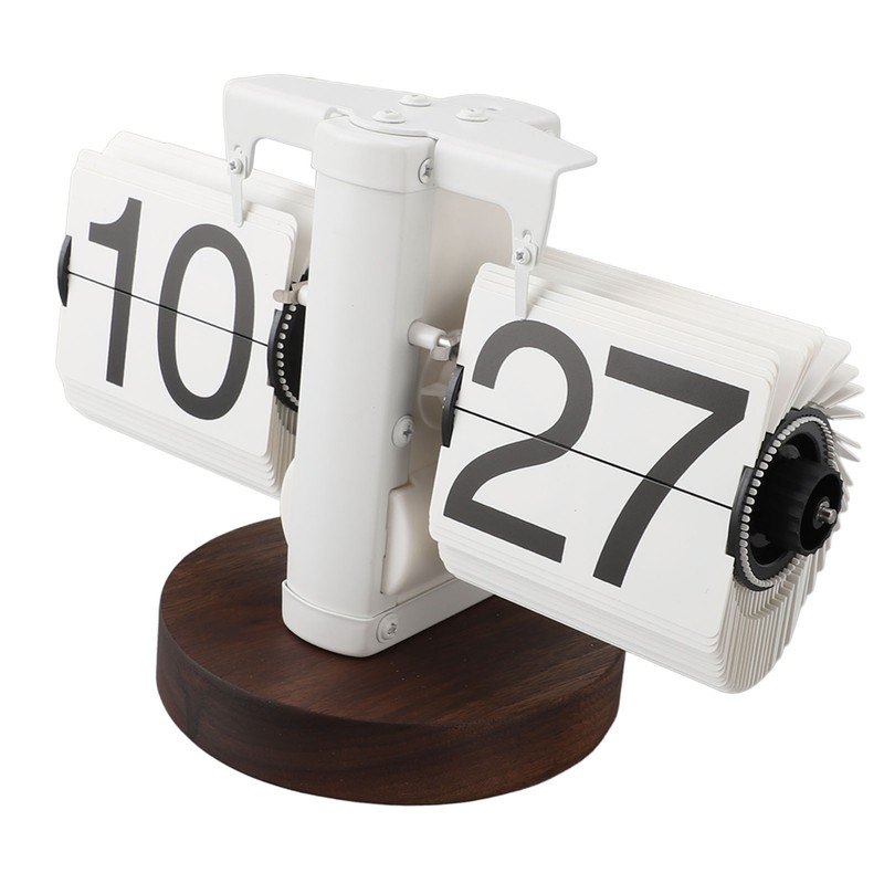 Flip Desk Clock Retro Single Sided Battery Powered Retro Vintage