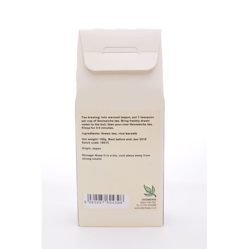 Steenbergs Genmaicha Green Tea Loose Leaf Box - 80g