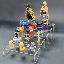 WeColor Clear Acrylic Display with U-Shaped Acrylic Stand, Acrylic Stage Display for Display, 3D, Transparent