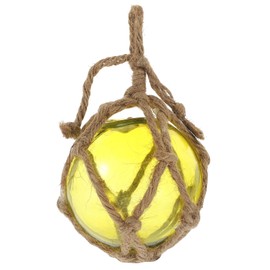 Glass Fishing Float Glass Fishing Buoy Ball Decor Nautical Coastal Float Ball Christmas Weddings Beach Ornaments, 9 * 9cm, (513E1497CW)