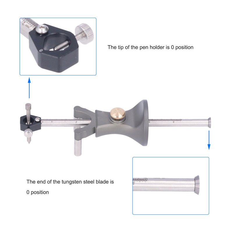 Marking Gauge Wood Scribe Tool Linear Arc Dual Purpose Scriber