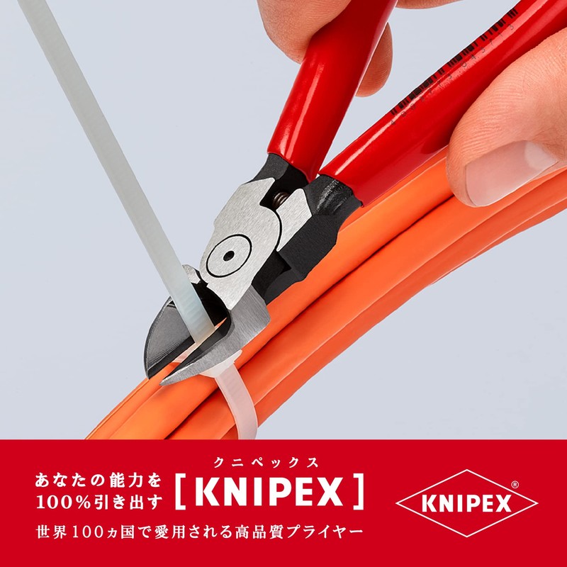 クニペックス プラスチック用ニッパー 140mm 7201140