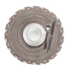 SHACOS Round Placemats Set of 6 Braided Glitter Round Table