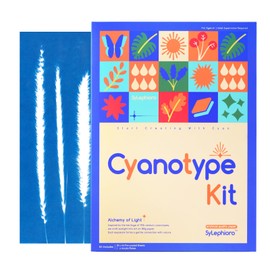 Cyanotype Kit A4 30 Sheets Tear-Resistant Cyanotype Paper Sylephioro Beginner-Friendly Crafts for Adults, Kids, Educators, and STEM Students