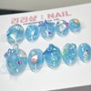 Handmade nail tips in the undersea world - Coffin /