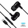 Naztech Platinum High Fidelity USB-C Earbuds - Black