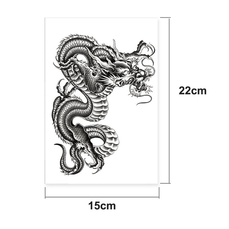 EROSPA® Temporary Tattoo Sheet / Sticker Dragon Dragon 15 x