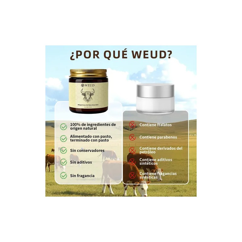 Weud Bálsamo Hidratante Sebo Res Orgánica Miel 100g