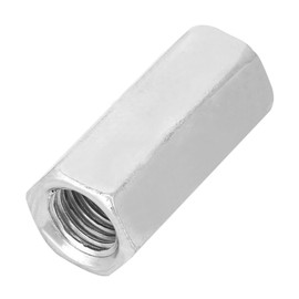2 Piece Long Rod Nut Galvanised Steel M16*50 Long Hex Nut Hex Nut Thread Fixings for Machinery Industry